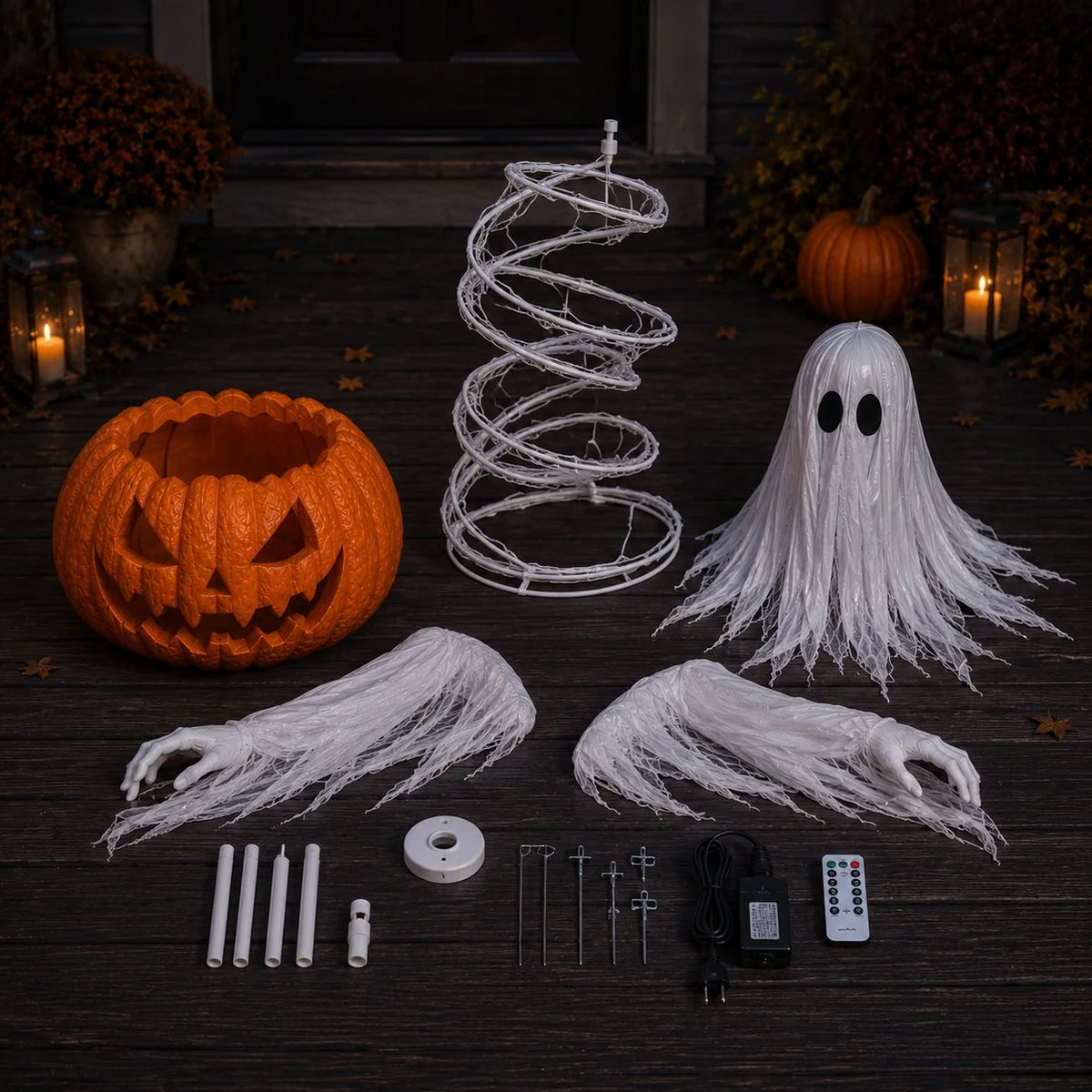👻 Swirling Ghost Pumpkin  🎃