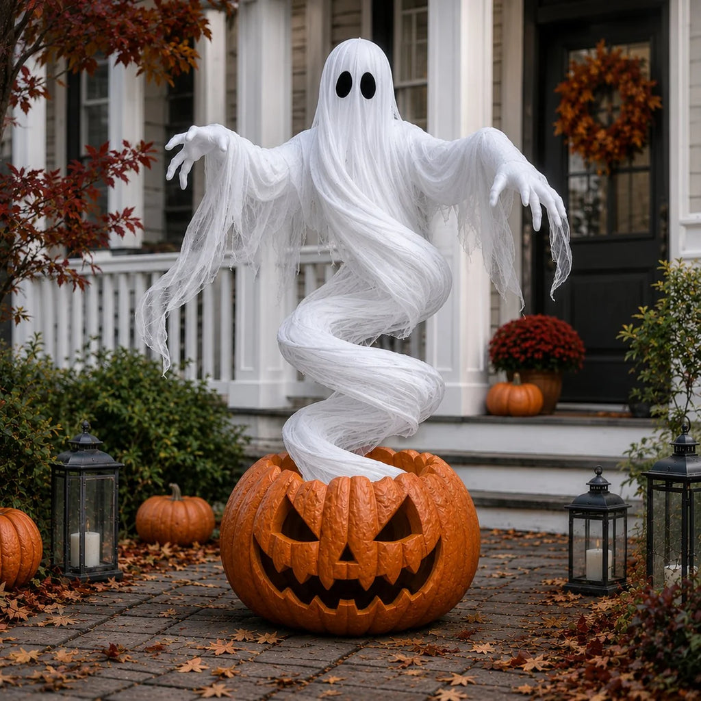👻 Swirling Ghost Pumpkin  🎃