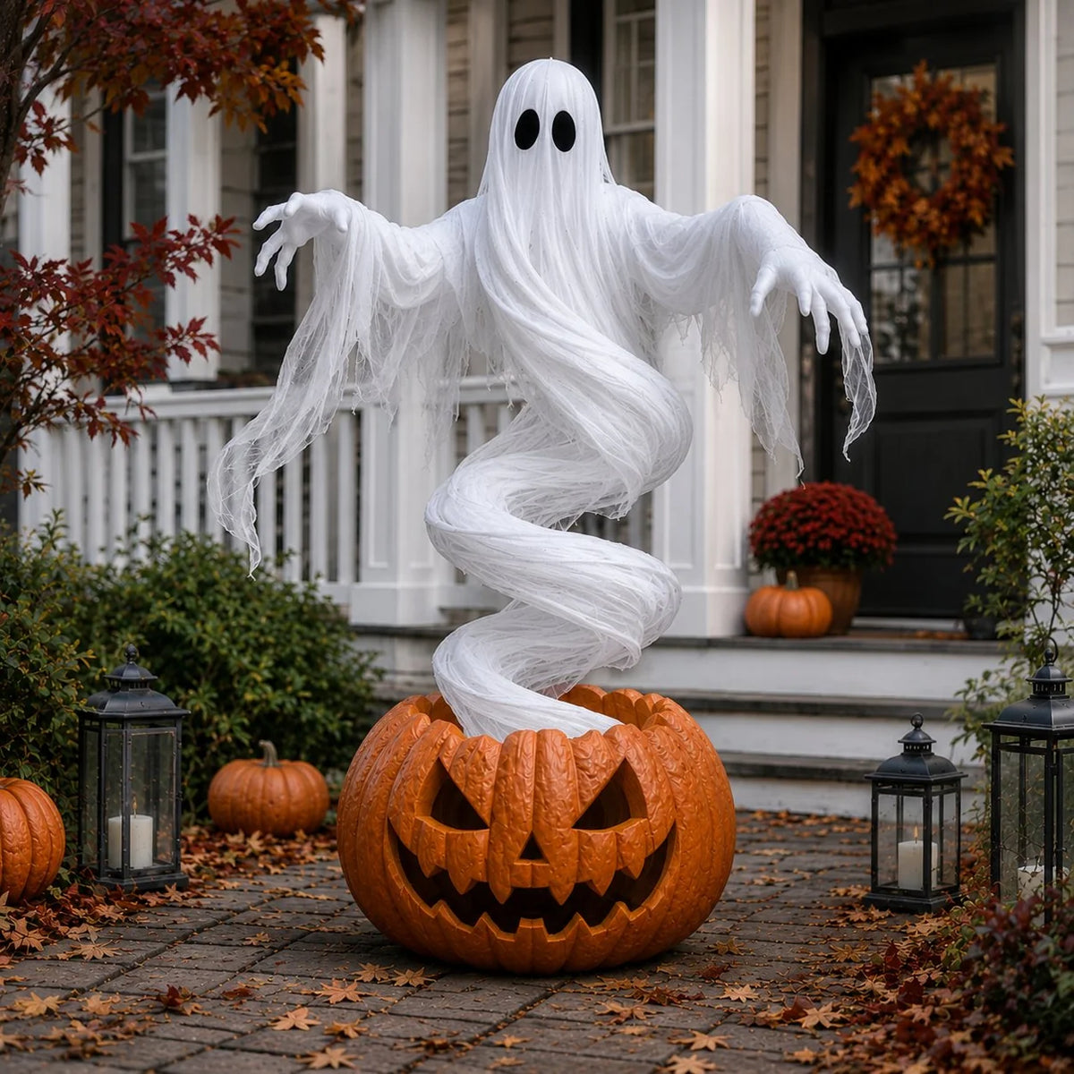 👻 Swirling Ghost Pumpkin  🎃