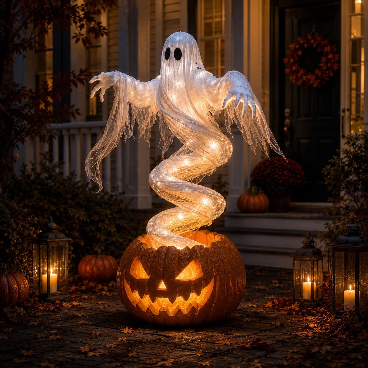 👻 Swirling Ghost Pumpkin  🎃