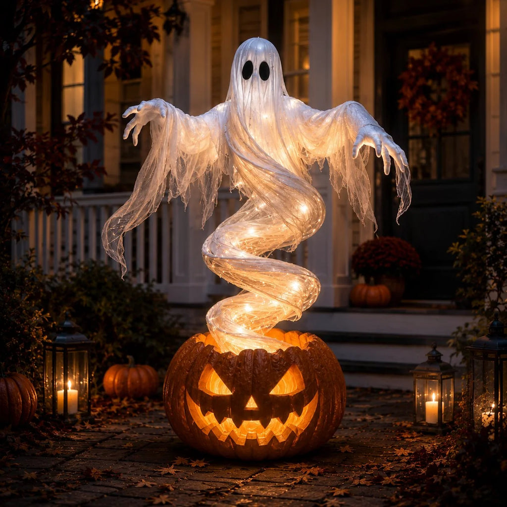 👻 Swirling Ghost Pumpkin  🎃