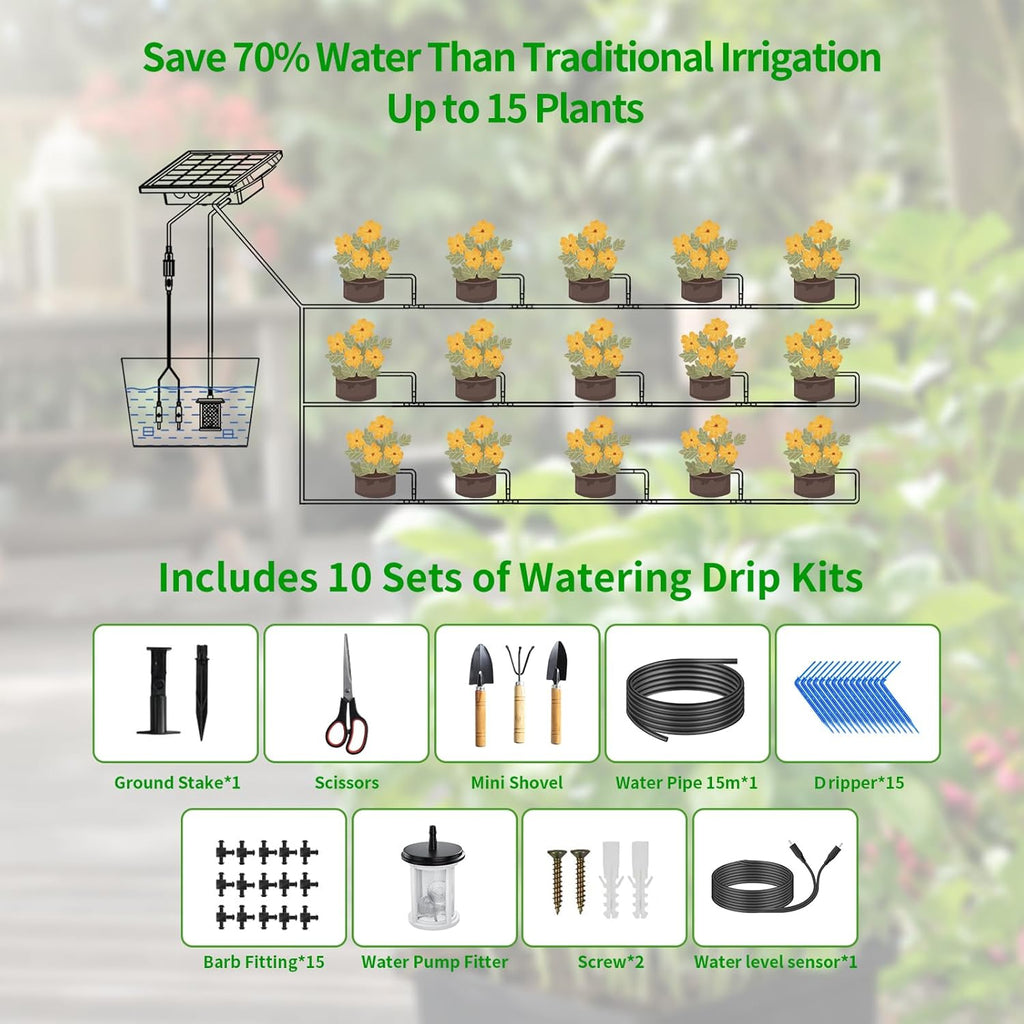Solar Self Watering System | Automatic Garden Irrigation