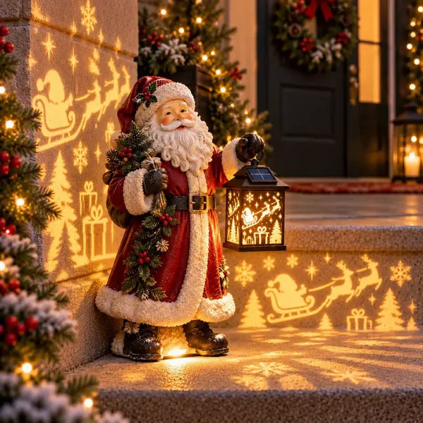 ⛄✨ Snowman Nativity Glow – Solar Christmas Step Light with Holy Family Projection 🎄✝️
