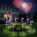🔥Last Day 49% OFF - 🔥8 Solar American Flag Pathway Lights – Red, White & Blue Yard Glow for 250th Independence Celebration 🇺🇸