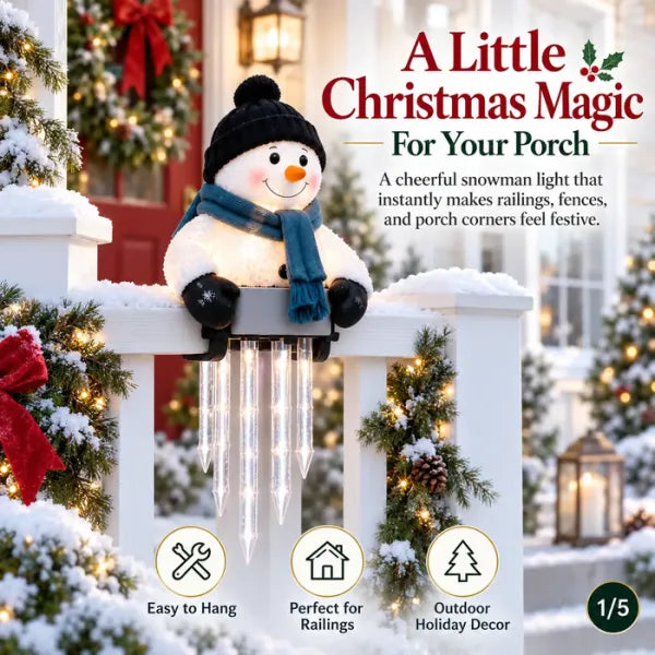 ⛄ Snowman Christmas Icicle Lights